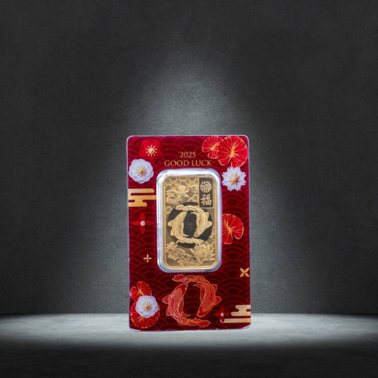 PAMP Suisse 5g Gold Bar – Lunar New Year 2025 – Good Luck Koi Fish Edition