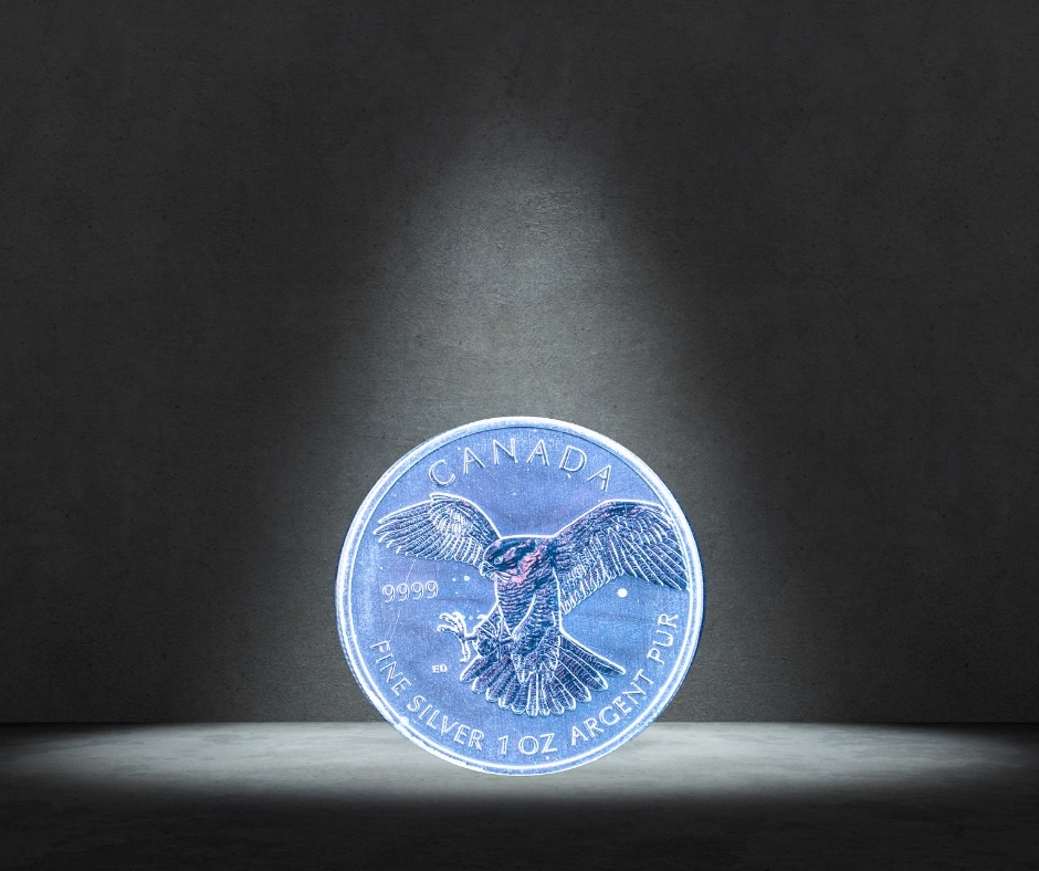 2014 Canada Silver Peregrine Falcon Coin – 1 oz .9999 Fine Silver - Image 2