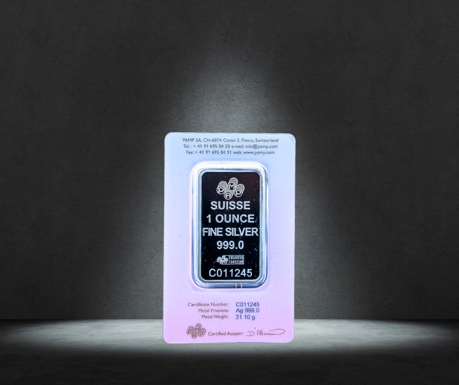 PAMP Suisse 5g Silver Bar – “Love Always” – Rose Pattern – Gift Edition - Image 2