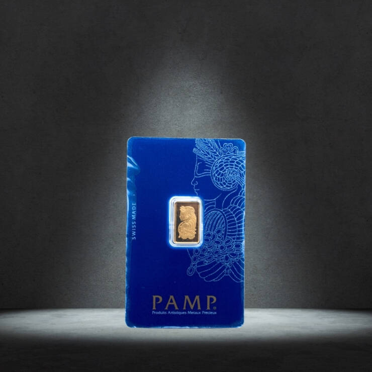 PAMP Suisse 2.5g Gold Bar – Lady Fortuna – Sealed in Assay Card